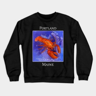 Iconic Red Lobster representing the great town of Portland Maine Crewneck Sweatshirt